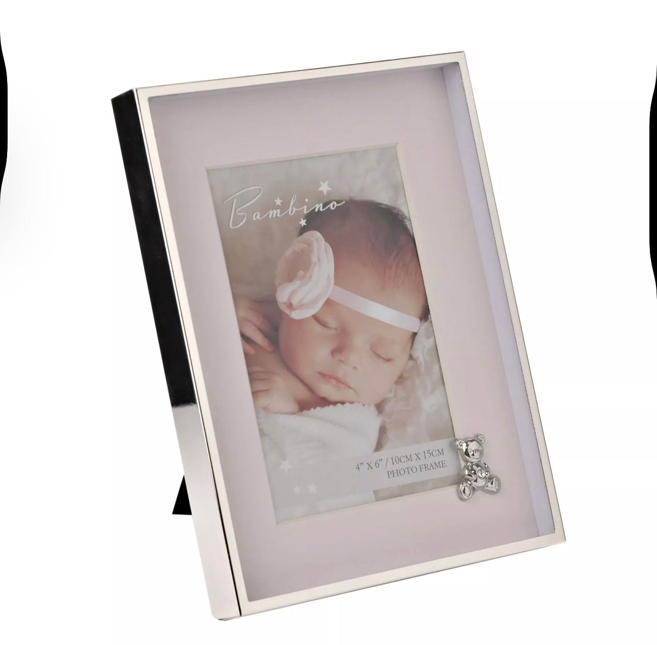 Fotolijst, Beer, Roze , Cadeau , Bambino , Kraamcadeau 