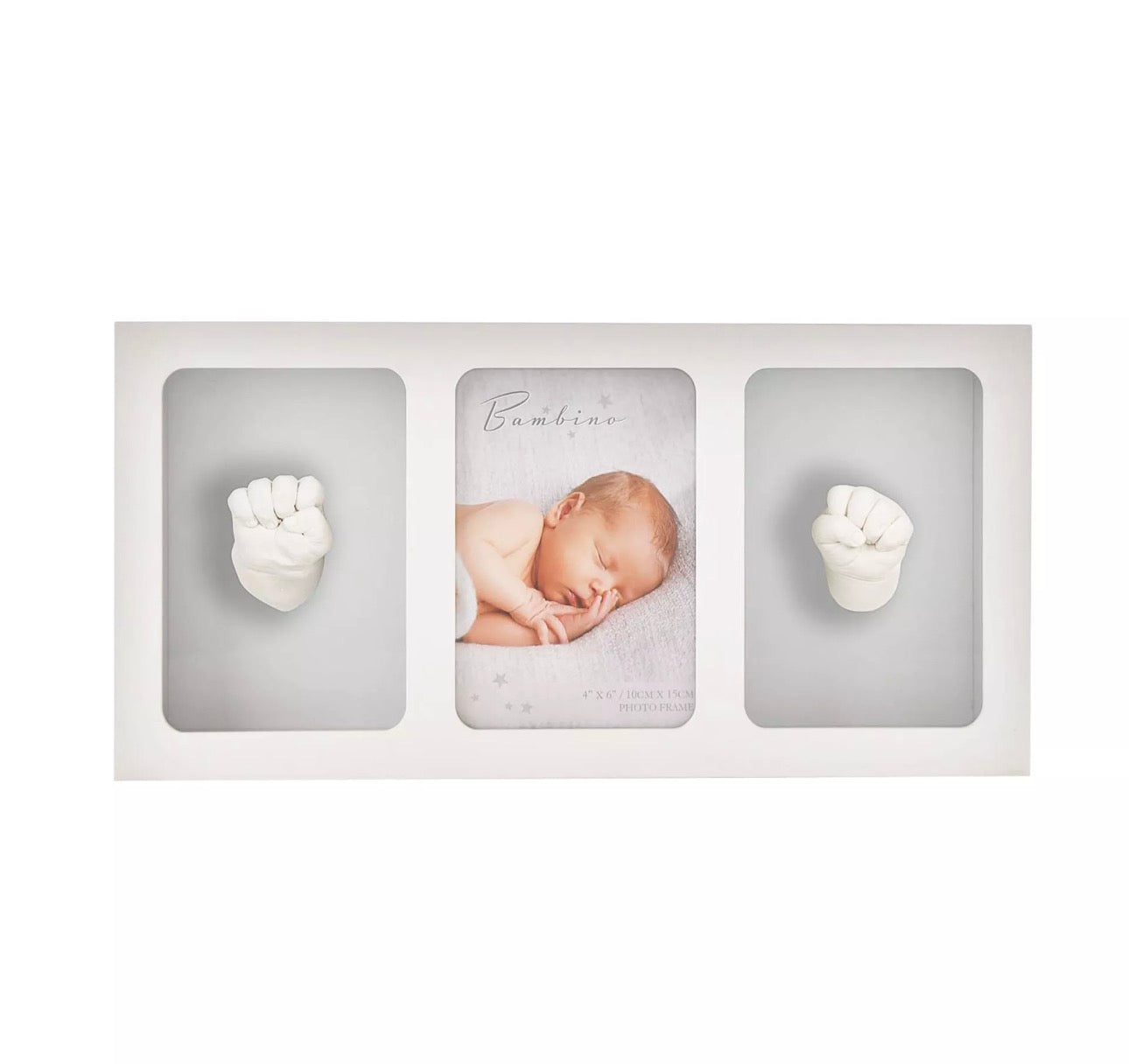 Fotolijst, Gips, Afdruk, Cadeau, Kraamcadeau, 