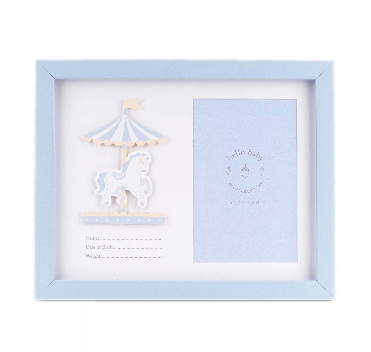Fotolijst carrousel Blauw | Hello Baby