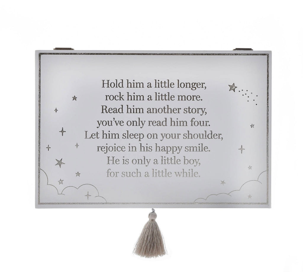 Houten, Kistje, Blauw , Cadeau, Herinneringen, Bambino 